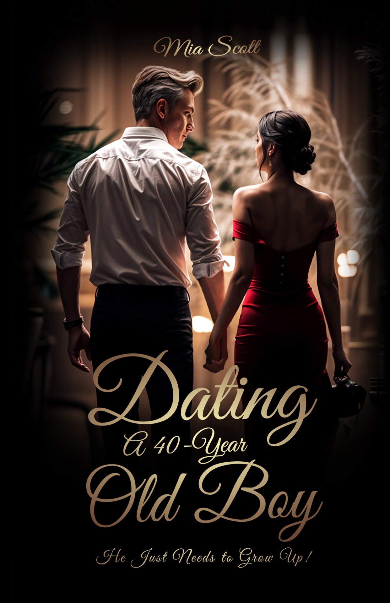 Dating a 40-Year-Old Boy by Mia Scott — book cover